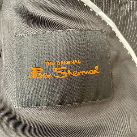 Ben Sherman Two Button Black Lightweight Wool Blazer Sport Coat, Size 42R - Picture 6 of 9